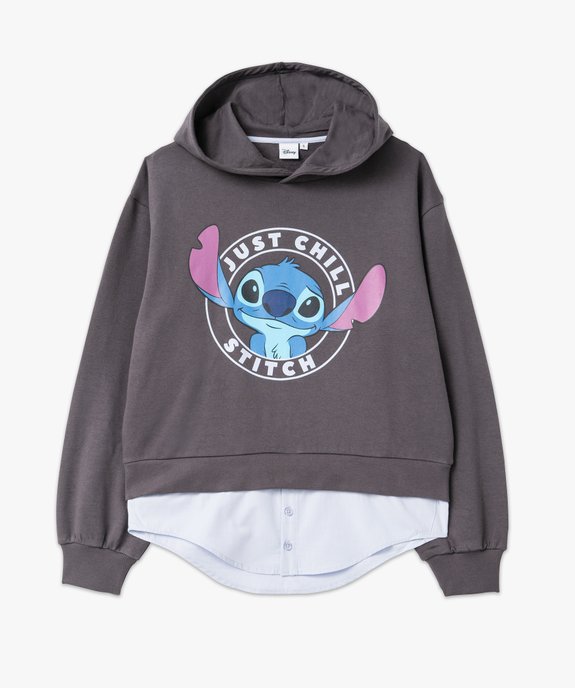 Sweat à capuche avec motif Stitch et bas chemise femme - Disney vue4 - LILO & STITCH - GEMO