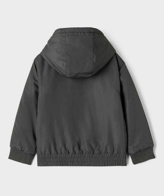 Blouson à capuche finement matelassé garçon vue3 - GEMO 4G GARCON - GEMO