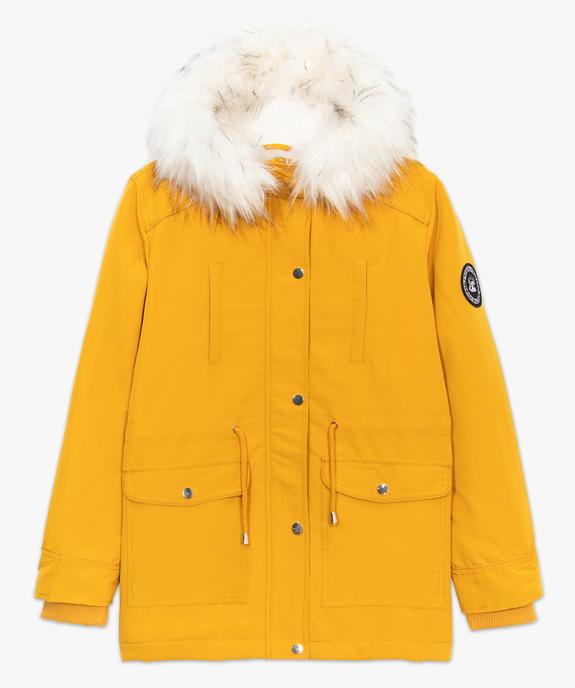 Manteau femme avec doublure chaude et capuche à bordure amovible vue4 - GEMO(FEMME PAP) - GEMO