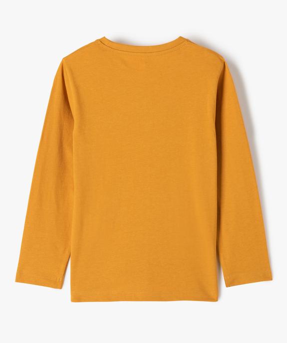 Tee-shirt manches longues imprimé garçon vue3 - GEMO (ENFANT) - GEMO