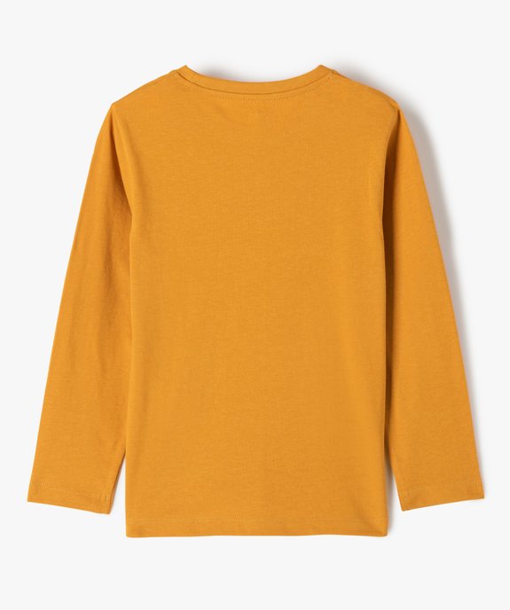 Tee-shirt garçon à manches longues avec motif XXL sur l’avant vue3 - GEMO (ENFANT) - GEMO