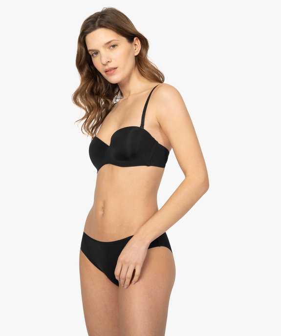 Soutien-gorge bandeau en microfibre avec bretelles muti-positions vue3 - GEMO(HOMWR FEM) - GEMO