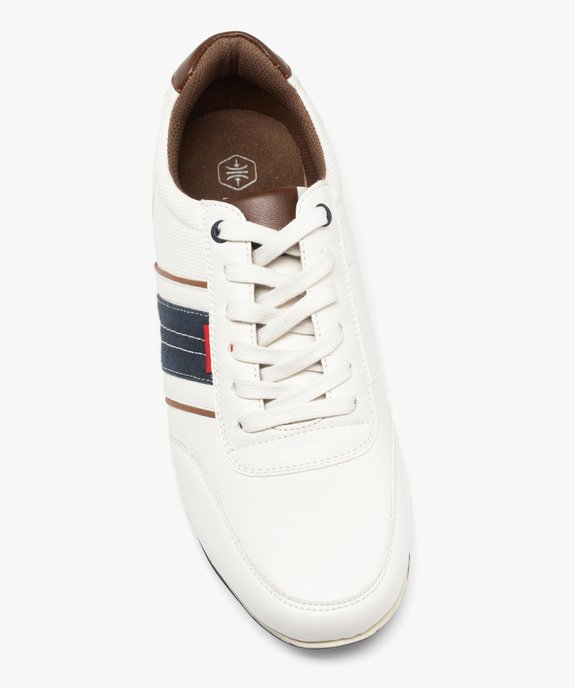 Tennis fines à bande contrastante homme vue5 - GEMO (CASUAL) - GEMO