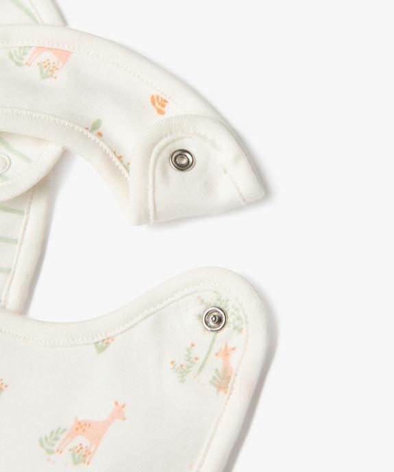 Bavoir naissance en jersey de coton (lot de 3) vue2 - GEMO 4G BEBE - GEMO