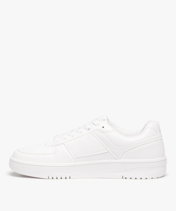 Baskets homme style tennis unies à lacets – Ellesse Mendita vue3 - ELLESSE - GEMO