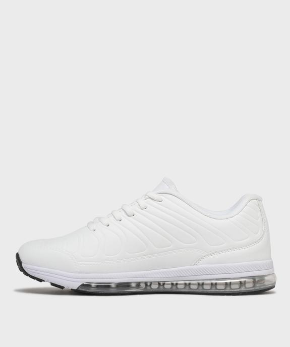 Baskets dessus embossé avec semelle bulle d’air homme - Airness vue3 - AIRNESS - GEMO