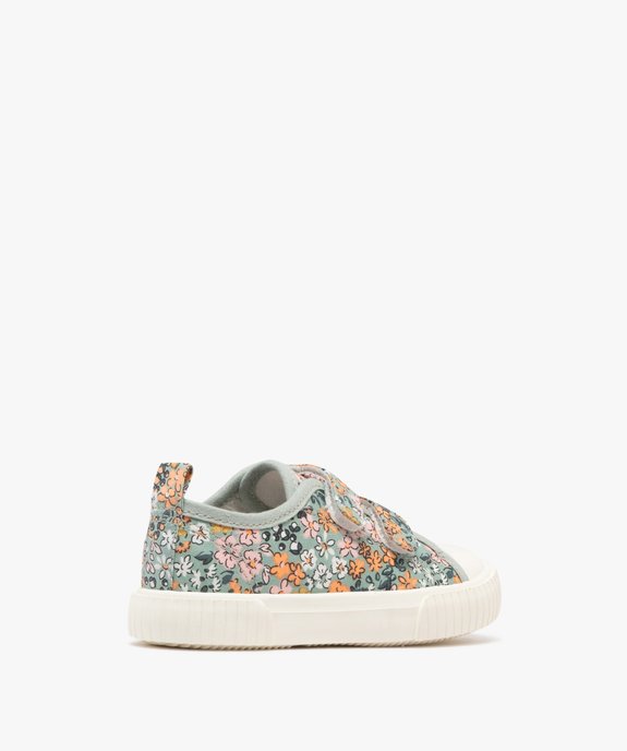 Baskets basses en toile fleurie à scratch fille vue5 - LOVELY WINGS GEMO FOR GOOD - GEMO