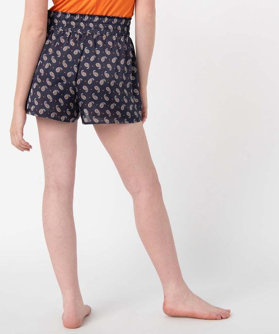 Bas de pyjama femme forme short à motifs fleuris vue3 - GEMO(HOMWR FEM) - GEMO