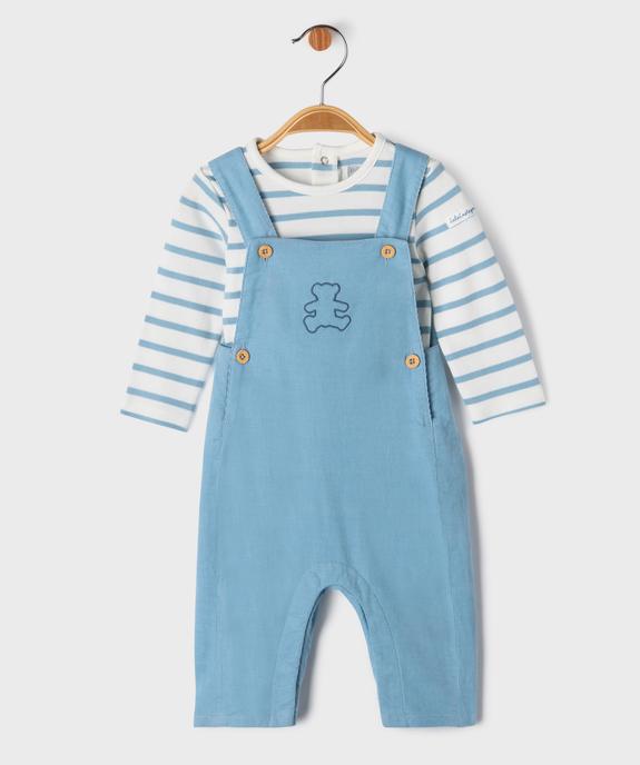 Ensemble 2 pièces body et salopette bébé garçon - LuluCastagnette vue1 - LULUCASTAGNETTE - GEMO