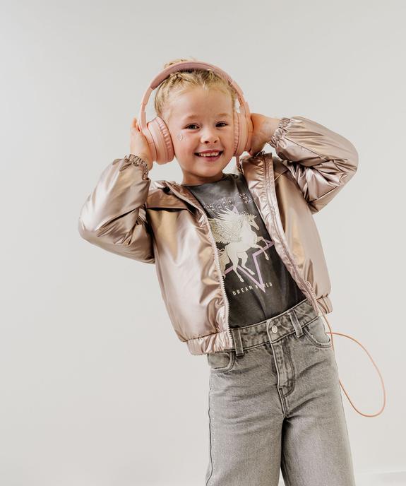 Blouson déperlant à capuche avec doublure  fille vue1 - GEMO 4G FILLE - GEMO