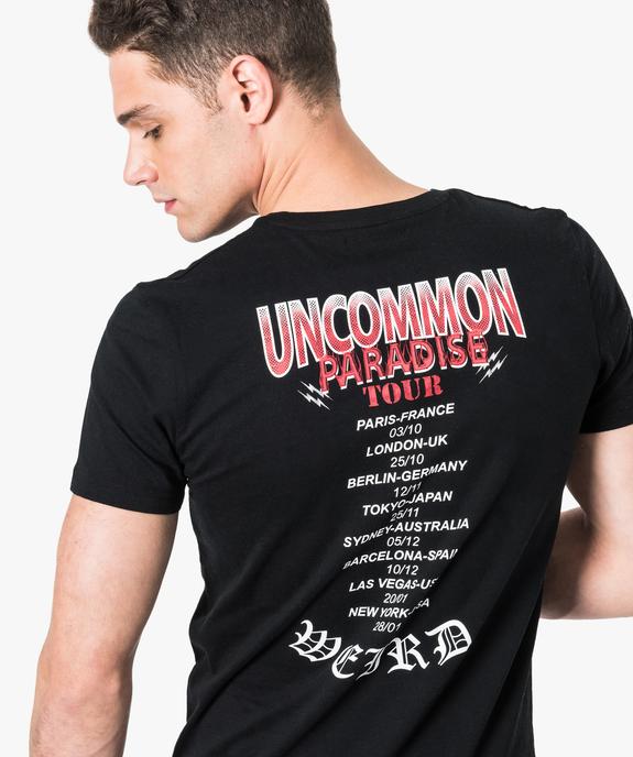 Tee-shirt manches courtes imprimé concert vue2 - GEMO (HOMME) - GEMO