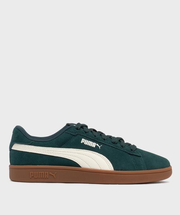 Baskets basses Smash 3.0 en cuir suédé - Puma vue1 - PUMA - GEMO