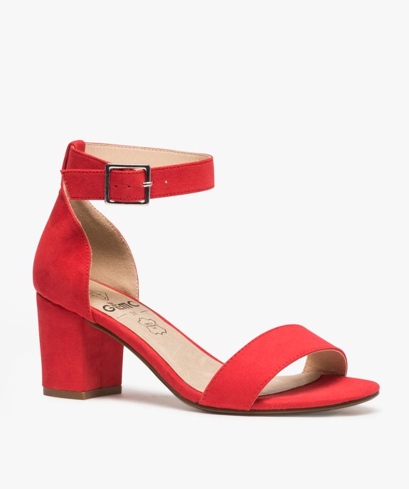 Sandales à talon avec bride cheville spéciales pied large femme - Valentina Baldano vue2 - VALENTINA BALDA - GEMO