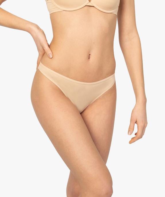 Lot de 2 strings en microfibre vue2 - GEMO(HOMWR FEM) - GEMO