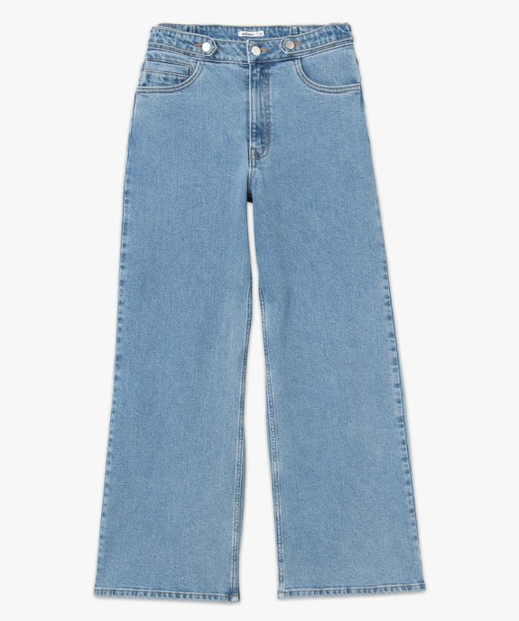 Jean femme « wide leg » taille haute vue4 - GEMO(FEMME PAP) - GEMO