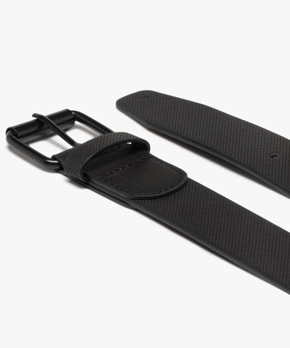 Ceinture homme en matière texturée avec boucle métal vue3 - GEMO (ACCESS) - GEMO