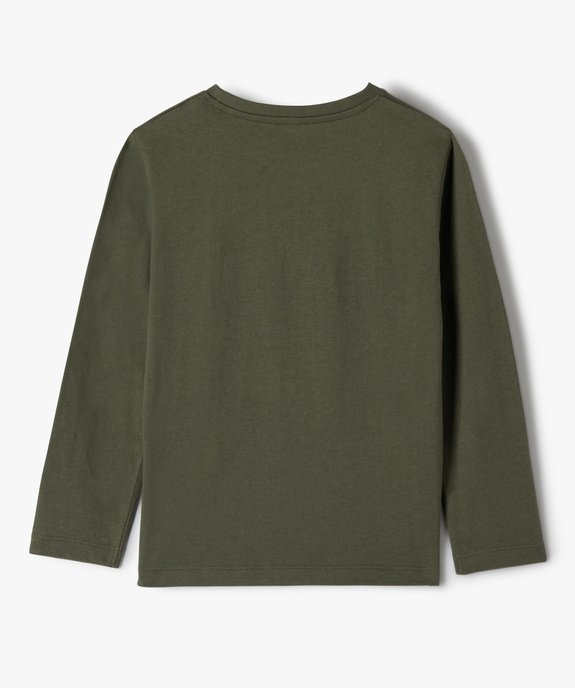 Tee-shirt garçon à manches longues avec motif vue4 - GEMO 4G GARCON - GEMO