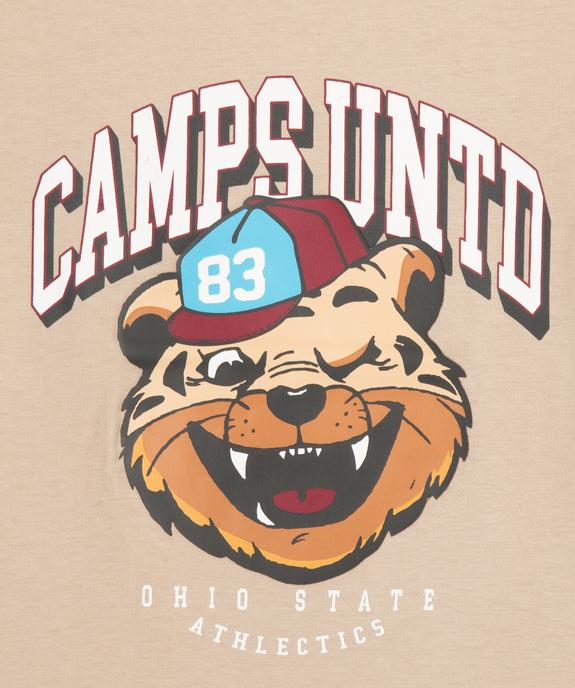 Tee-shirt manches courtes avec motif tigre garçon - Camps United vue3 - CAMPS GEMO FOR GOOD - GEMO