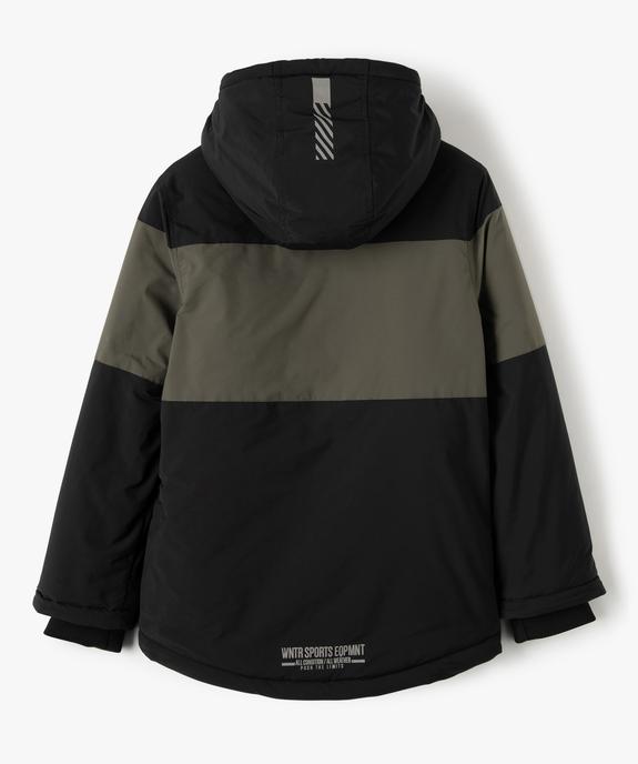Blouson garçon déperlant avec capuche et doublure polaire vue4 - GEMO (ENFANT) - GEMO