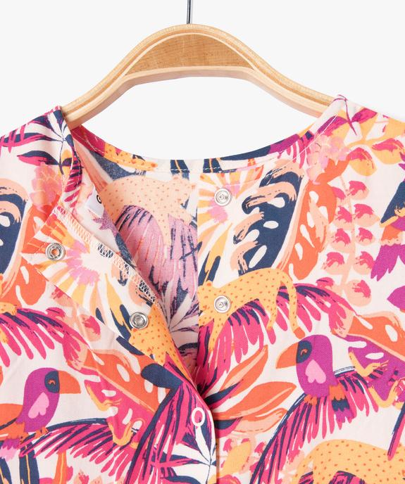 Robe sans manches à motifs fleuris bébé fille vue2 - GEMO 4G BEBE - GEMO