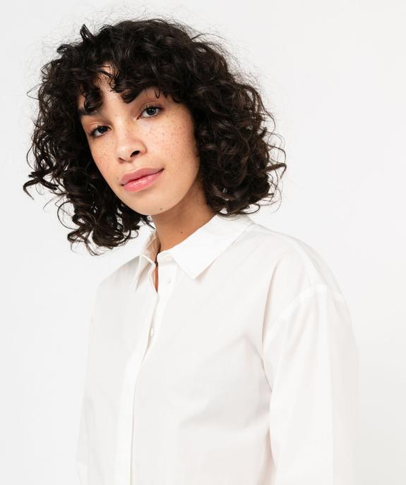 Chemise à manches longues coupe large et courte femme vue5 - GEMO(FEMME PAP) - GEMO