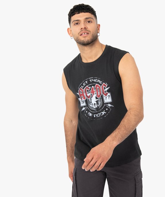 Débardeur homme imprimé - ACDC vue1 - ACDC - GEMO