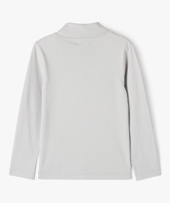 Tee-shirt col roulé imprimé garçon vue4 - GEMO 4G GARCON - GEMO