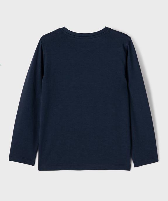 Tee-shirt manches longues uni garçon vue3 - GEMO 4G GARCON - GEMO
