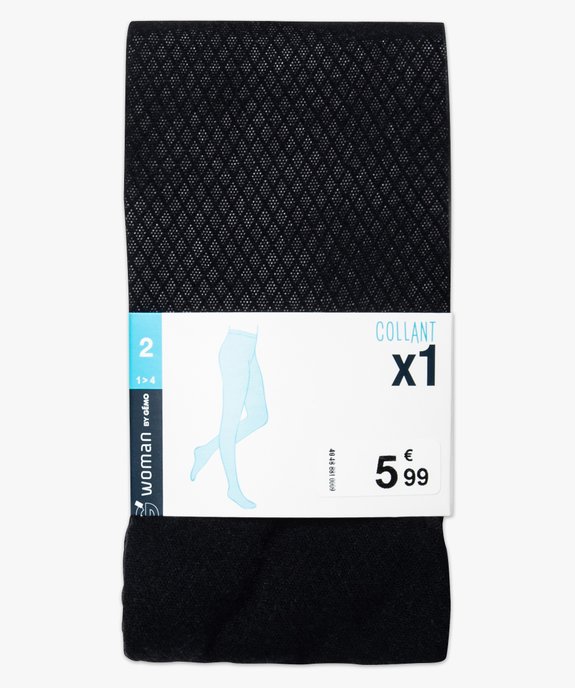 Collants femme fantaisie à petits losanges vue3 - GEMO(HOMWR FEM) - GEMO