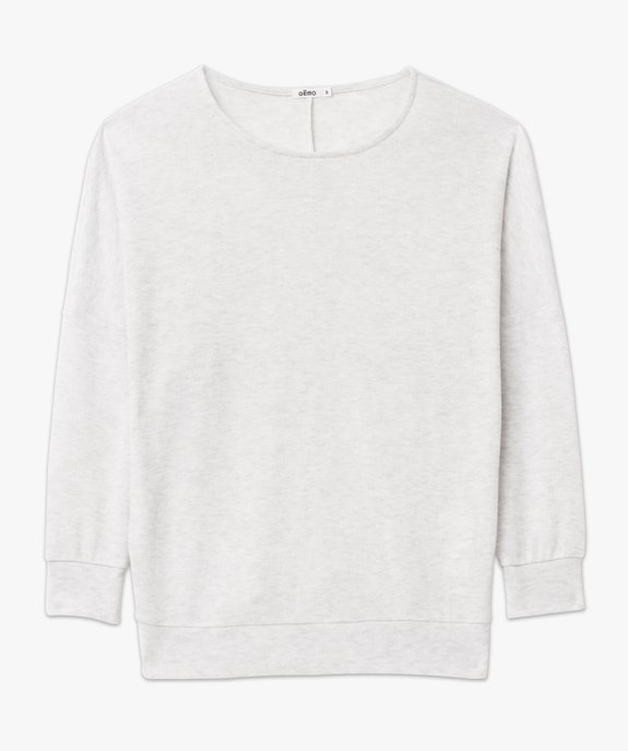 Haut de pyjama à manches chauve-souris femme vue4 - GEMO 4G FEMME - GEMO