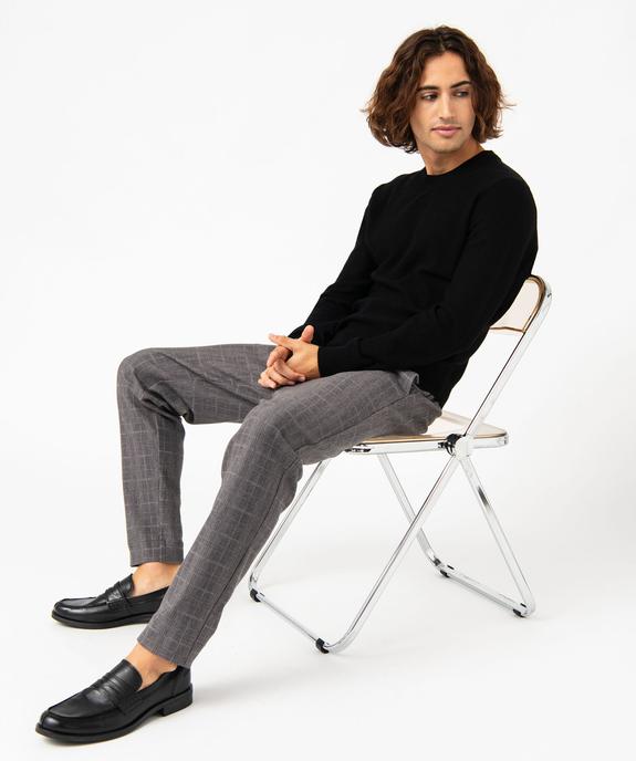 Pull en maille texturée homme vue1 - GEMO 4G HOMME - GEMO