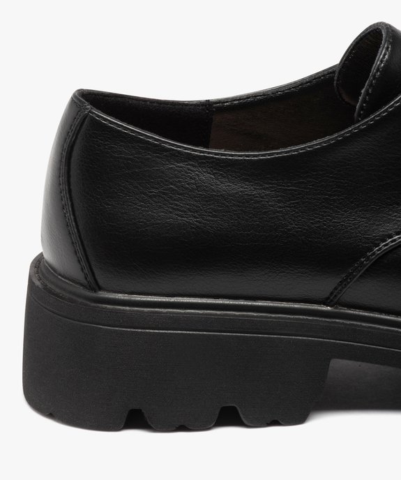 Derbies femme style rock à semelle épaisse et crantée vue6 - GEMO (CASUAL) - GEMO