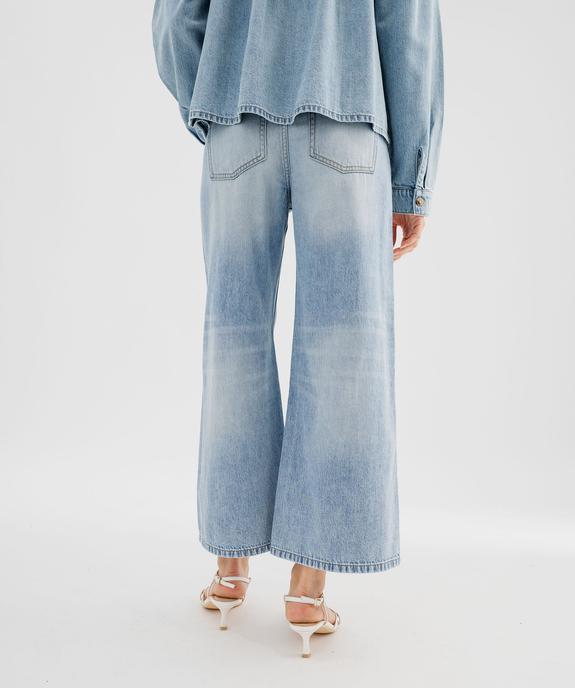 Jean Cropped Wide leg taille haute femme vue5 - GEMO 4G FEMME - GEMO
