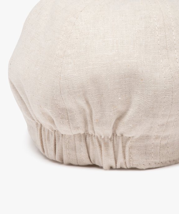 Casquette gavroche en lin et coton bébé garçon vue3 - GEMO(BEBE DEBT) - GEMO