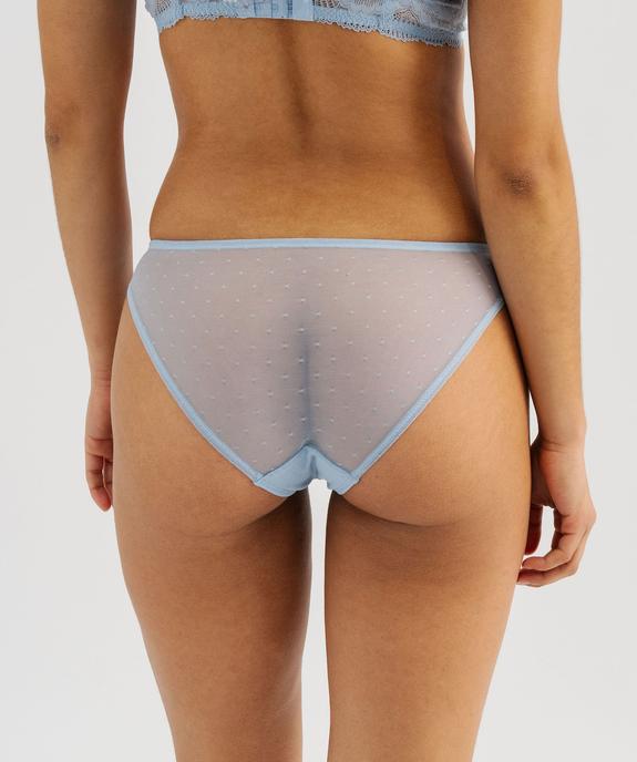Culotte en dentelle et tulle femme (lot de 2) vue2 - GEMO(HOMWR FEM) - GEMO