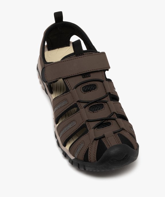 Sandales homme style randonnée à scratch et bout fermé vue5 - GEMO (CASUAL) - GEMO