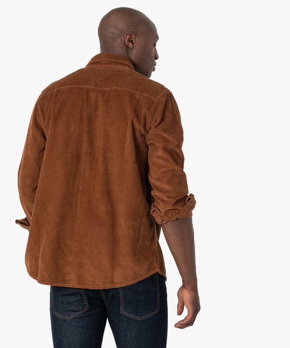 Surchemise homme en velours côtelé  vue3 - GEMO (HOMME) - GEMO