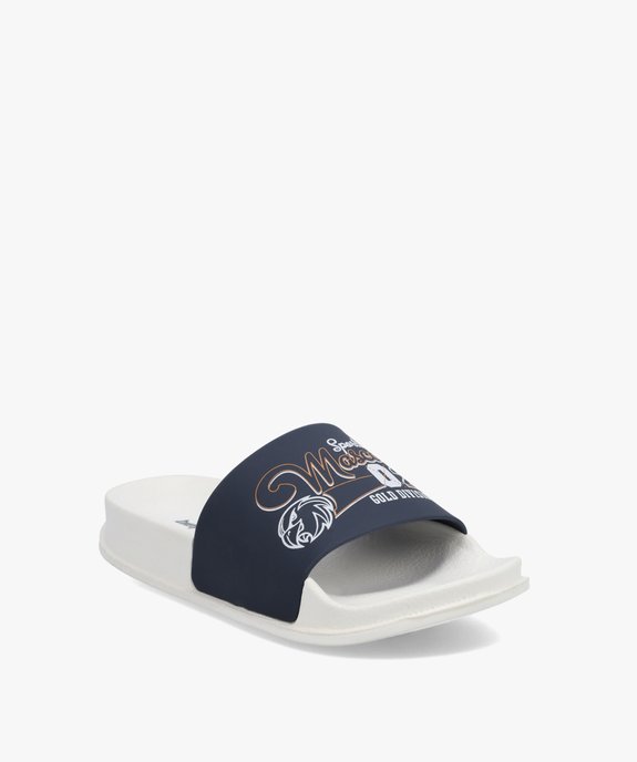 Mules de piscine garçon motifs style campus vue2 - GEMO (ENFANT) - GEMO