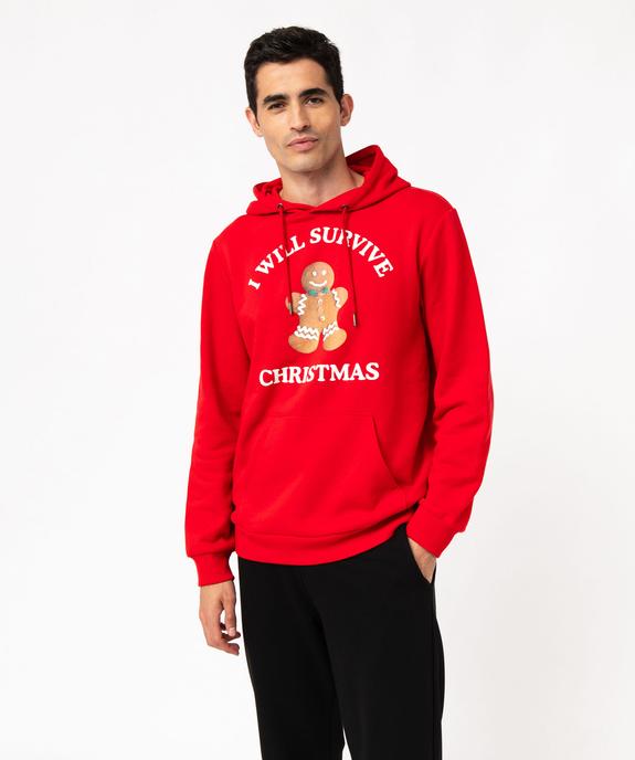 Sweat de Noël à capuche homme vue1 - GEMO (HOMME) - GEMO