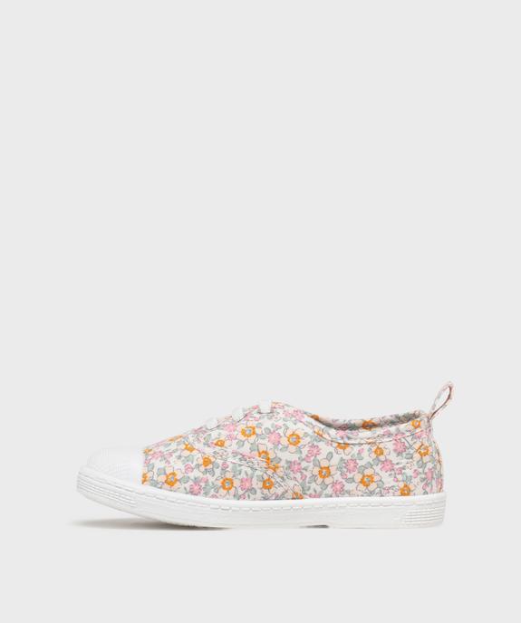 Tennis en toile à motifs fleuris fille - Lovely Wings vue3 - LOVELY WINGS GEMO FOR GOOD - GEMO