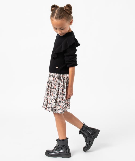 Robe fille effet 2-en-1 brillant - LuluCastagnette vue5 - LULUCASTAGNETTE - GEMO