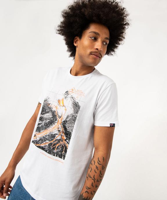 Tee-shirt manches courtes en coton imprimé homme - Roadsign vue2 - ROADSIGN D - GEMO