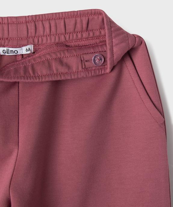 Pantalon de jogging fluide fille vue3 - GEMO (ENFANT) - GEMO