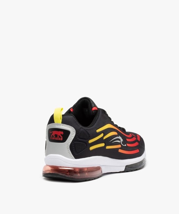 Baskets homme running à stries colorées - Airness vue4 - AIRNESS - GEMO