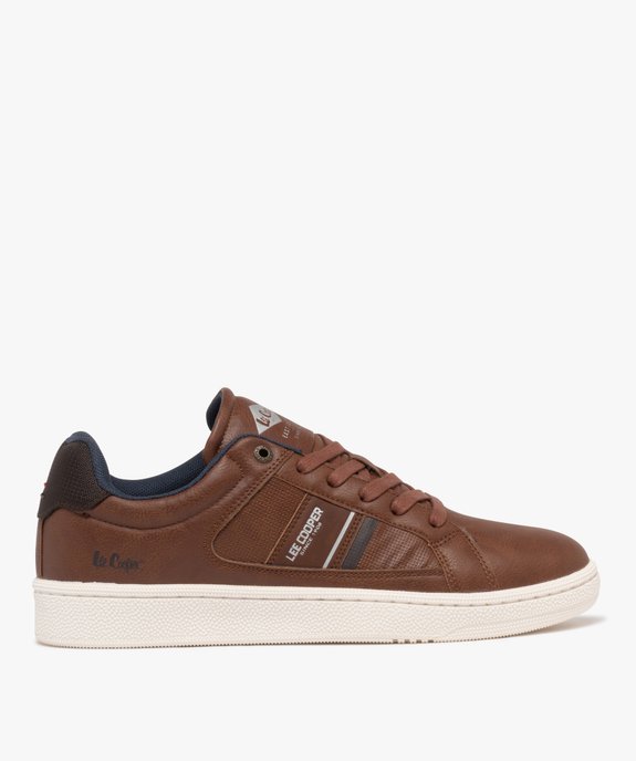 Baskets basses à lacets multimatières homme - Lee Cooper vue1 - LEE COOPER - GEMO