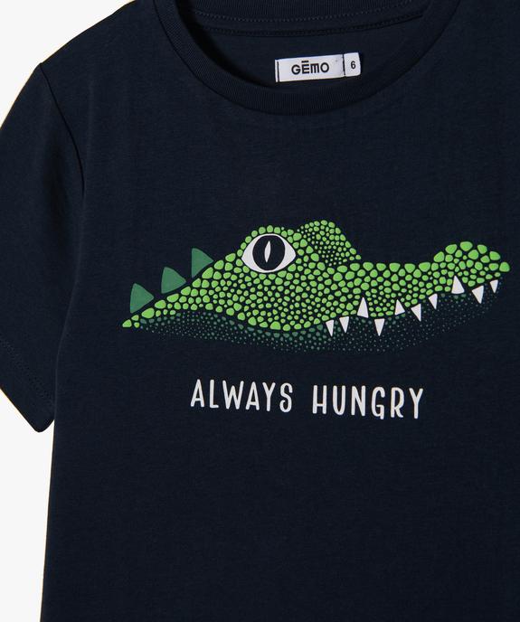 Tee-shirt garçon à manches courtes avec motif sur le buste vue2 - GEMO (ENFANT) - GEMO