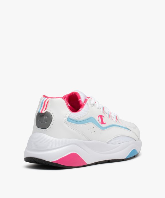 Baskets fille tricolores à lacets élastiques et scratch – Champion USA vue4 - CHAMPION USA - GEMO
