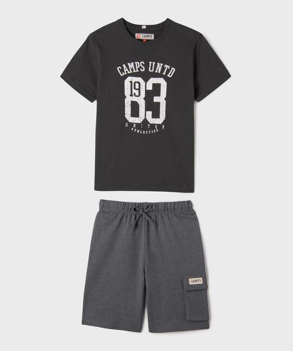 Pyjashort esprit vintage garçon - Camps United vue1 - CAMPS - GEMO