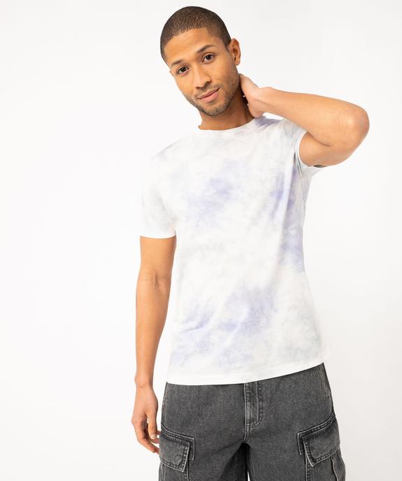 Tee-shirt à manches courtes effet tie and dye homme vue1 - GEMO (HOMME) - GEMO