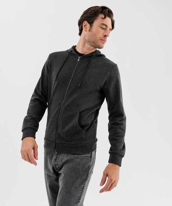 Sweat zippé à capuche homme vue2 - GEMO 4G HOMME - GEMO